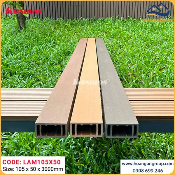 Thanh Lam Gỗ Nhựa Ngoài Trời Kosmos L105x50 Light Wood